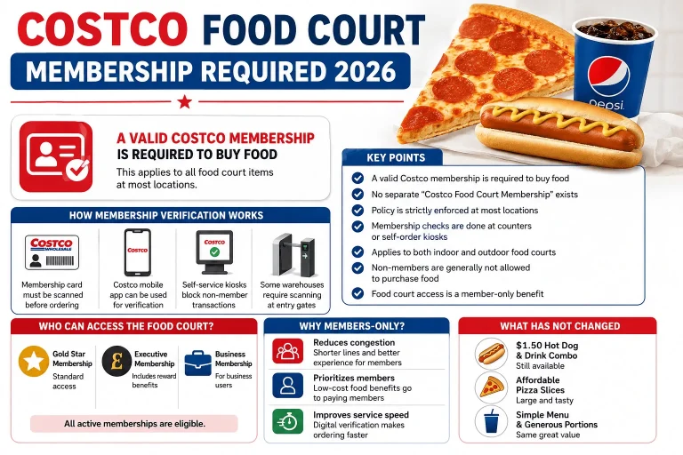 do you need costco membership for food court